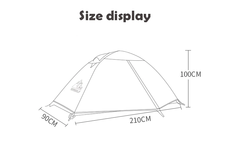 Cheap Goat Tents Hewolf Single Double Decker Double Door Rainstorm Tent High Mountain Snowfield Ultralight Camping Equipment Silicone Tent Tents 